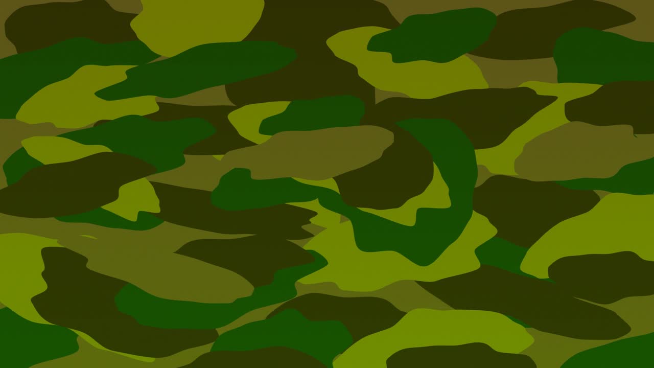Fondo de camuflaje animado de varios tonos de verde
