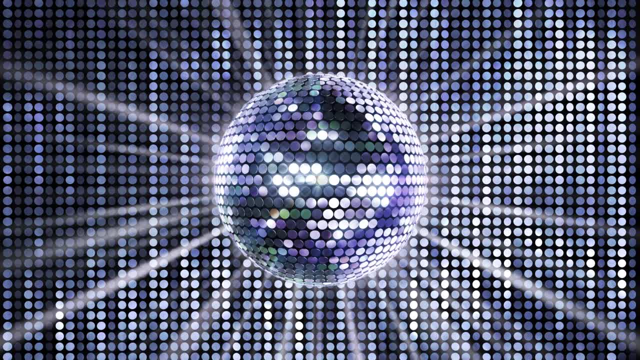Mirror Ball Disco Lights Club Dance Party Glitter Background