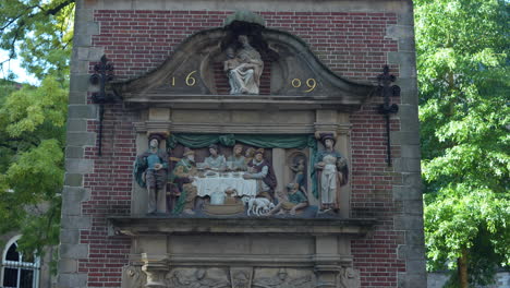 historical museum cafe gouda entrance in gouda, south holland netherlands