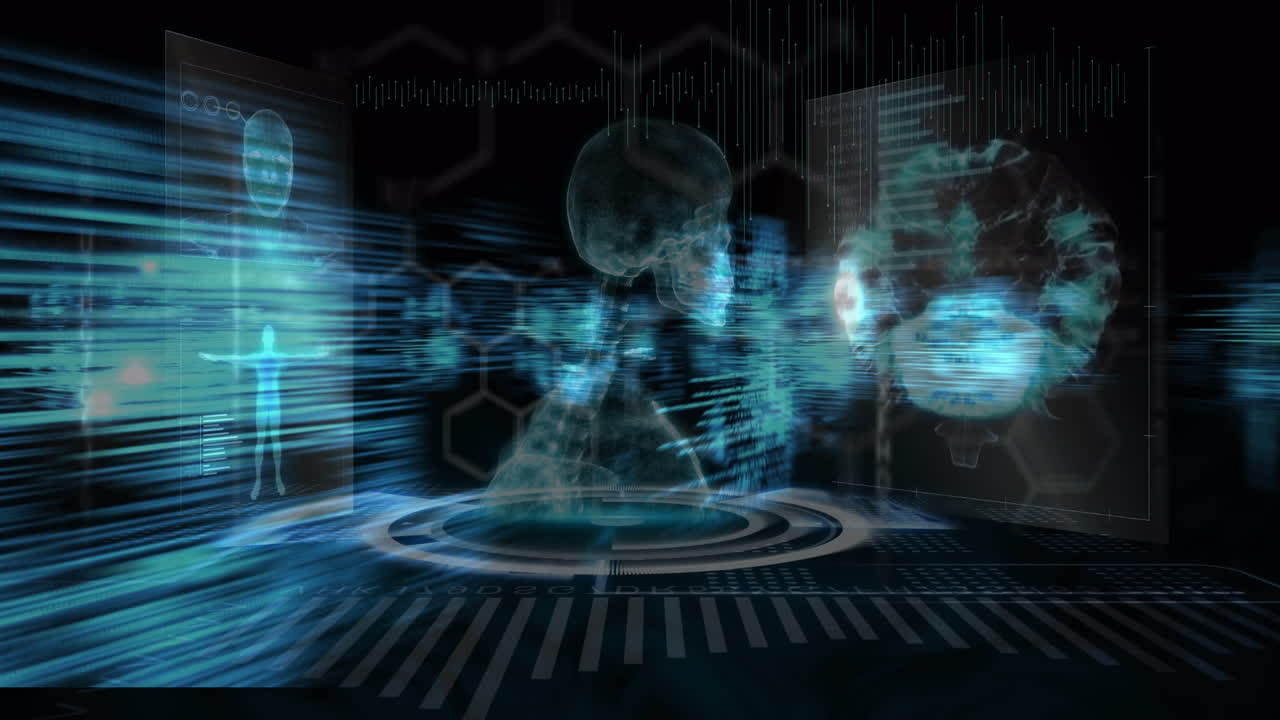 인체의 애니메이션, 분자 회전 및 의료 데이터 처리