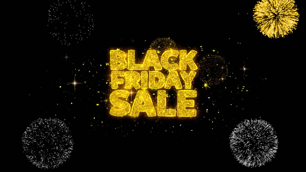 Black Friday Sale with Fireworks