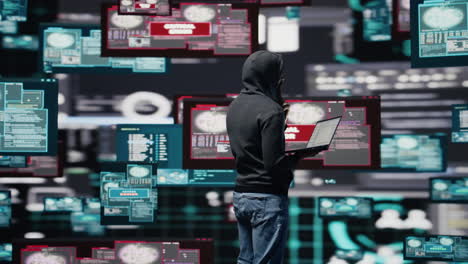 cyber infiltration unfolds as a hacker is targeting network systems