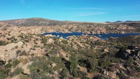 depósito de agua del lago watson, granite dells, arizona, ee.uu.