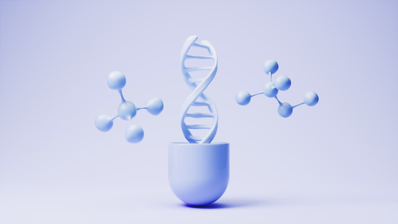 Capsula medica con tema medico, rendering 3D