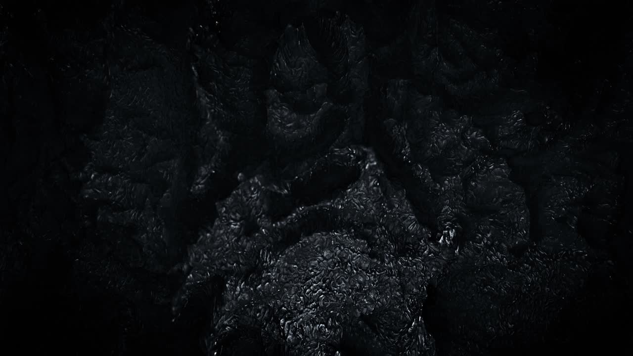 relieve de rocas negras bucle sin costuras animación de renderizado en 3d