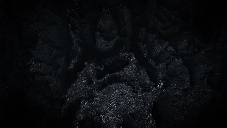 black rocks relief seamless loop 3d render animation