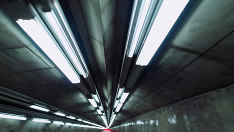 tunnel perspective with motion blur