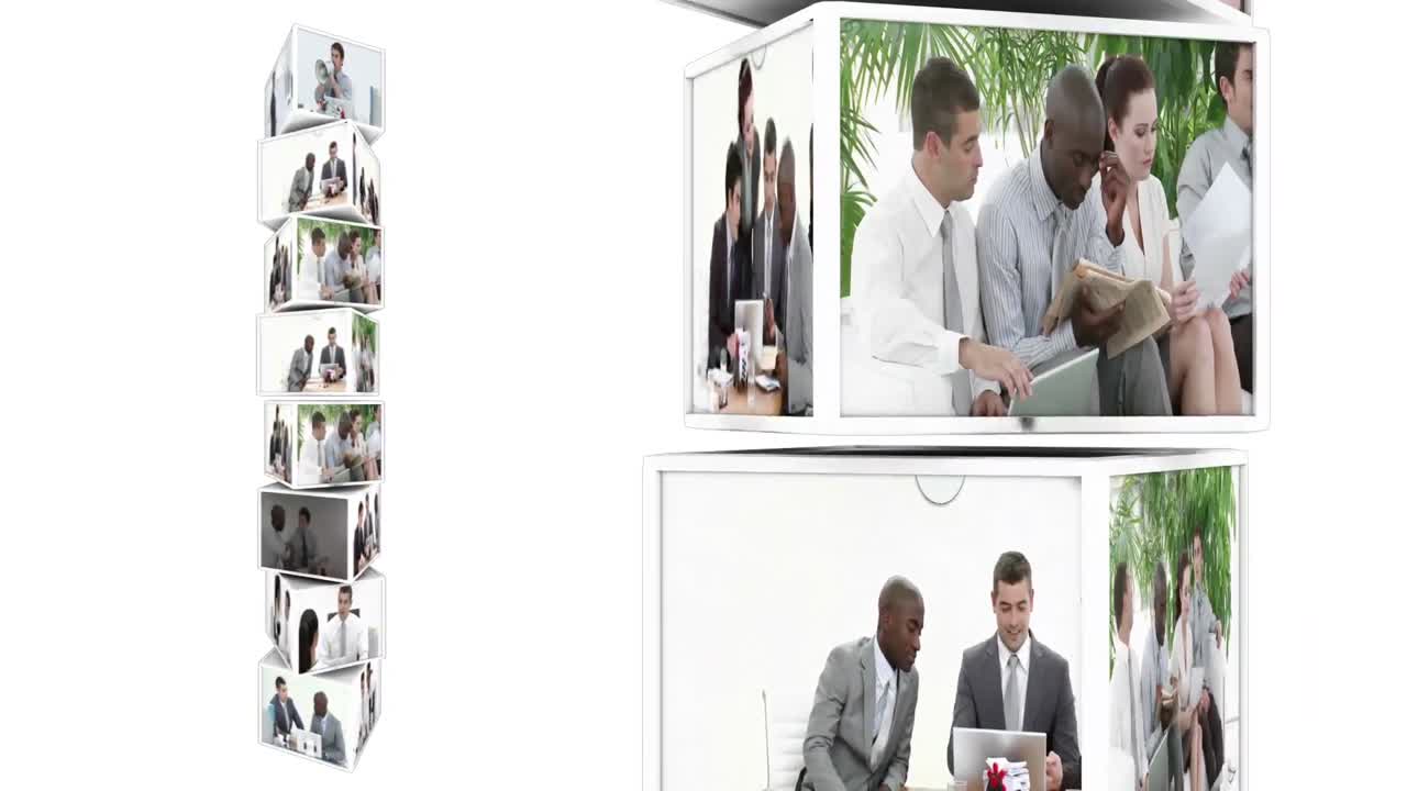 montaje de personas en el trabajo