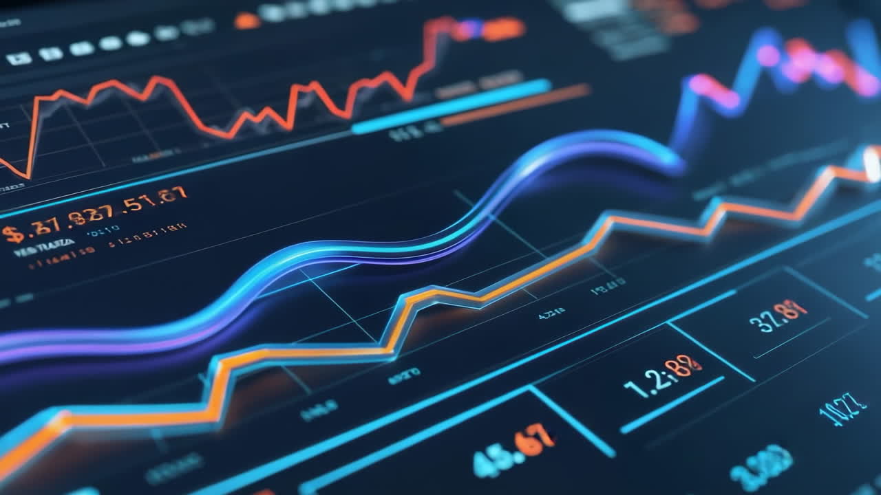 Dynamisk visning av finansielle data i diagram
