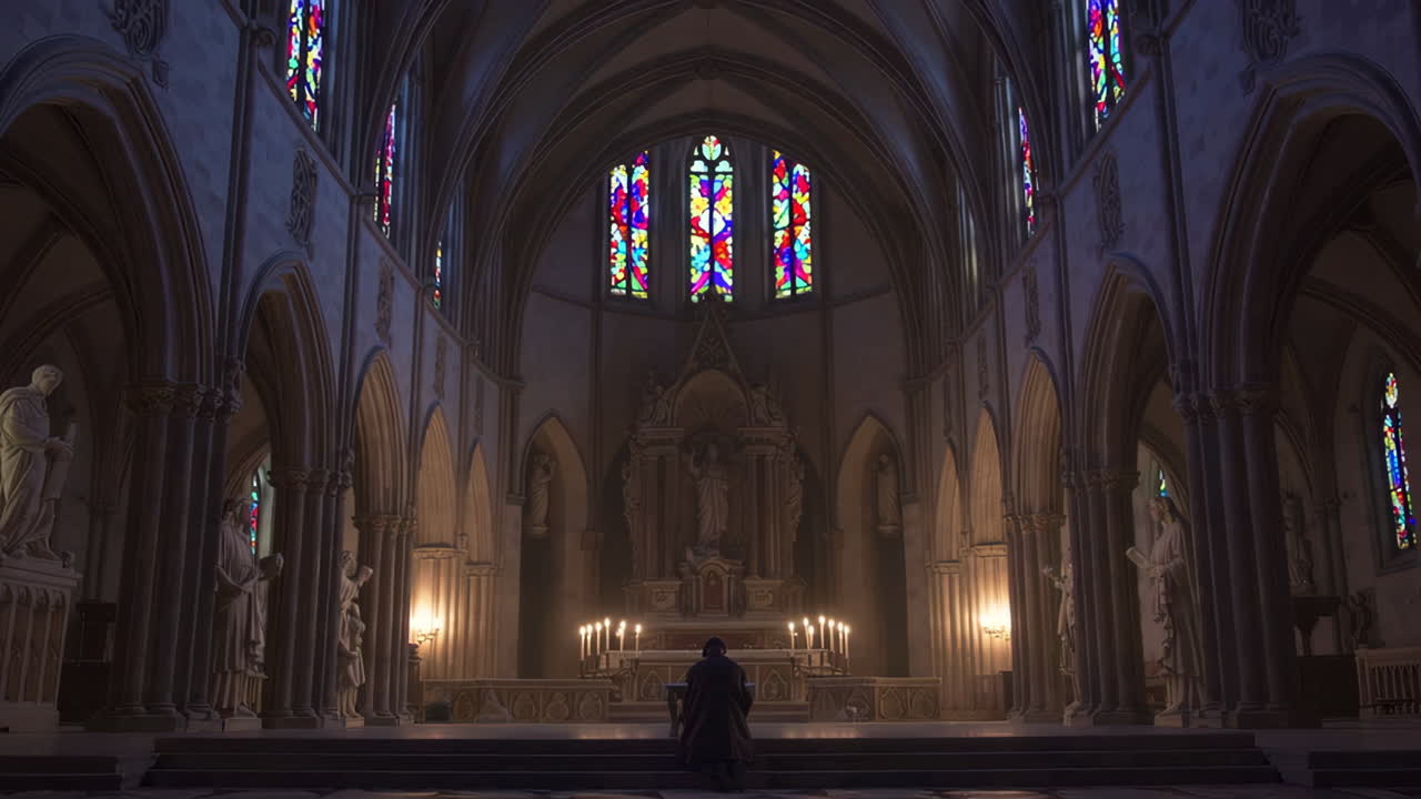 Praying in a Dark Church