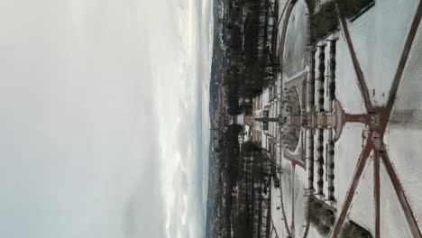 Aerial-View-Of-The-Monolith-In-Vigeland-Park---Frogner-Park-In-Oslo,-Norway