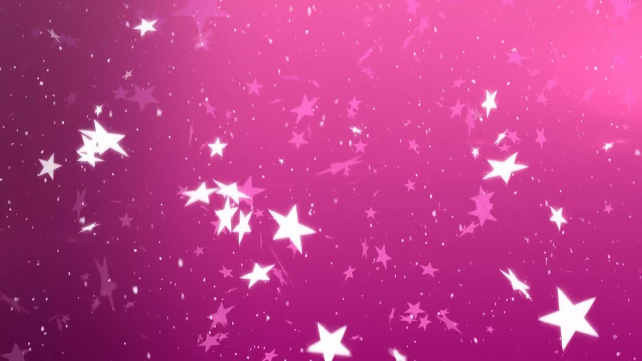 Neve che cade su sfondo rosa