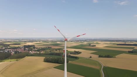 360 circle around windmill with drone