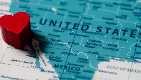 zooming in love heart mapping in the usa travel inspiration topographical view emotional journey