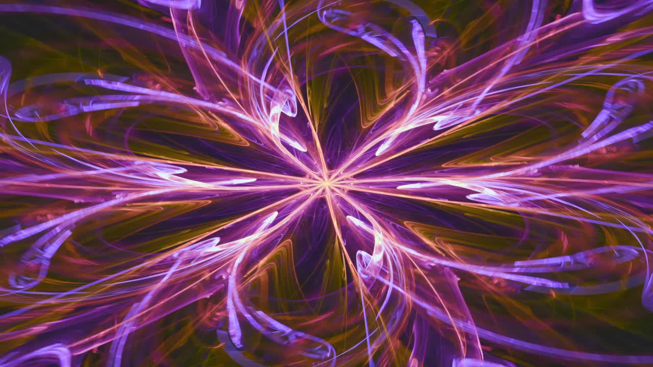 fantasía visual de giros de colores hipnóticos, éxtasis abstracto fractal ciclo sin fin de renovación de la vida y reciclaje de flujo de energía, despertar espiritual, intrincados flujos patrones geométricos de mandala