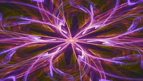 fantasía visual de giros de colores hipnóticos, éxtasis abstracto fractal ciclo sin fin de renovación de la vida y reciclaje de flujo de energía, despertar espiritual, intrincados flujos patrones geométricos de mandala