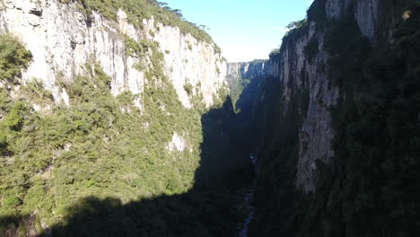 river and canyons, south of brazil. itaimbezinho