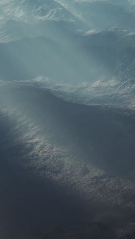 misty mountains: aerial view of a serene landscape