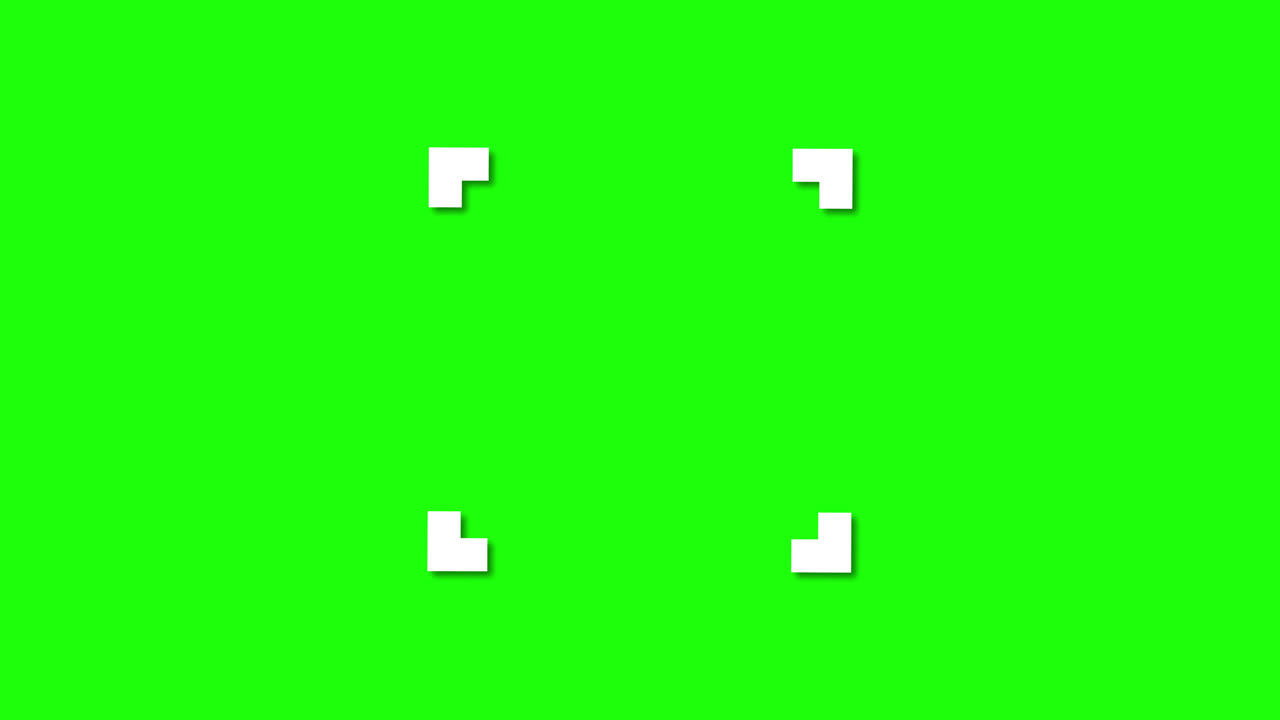 Green Screen with White Tracking Markers Moving