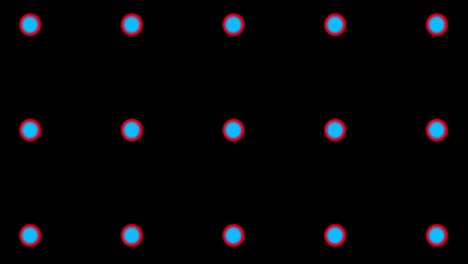 dynamic particles, atoms animation on black background