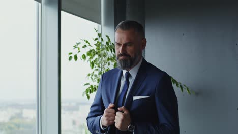 businessman in a modern office