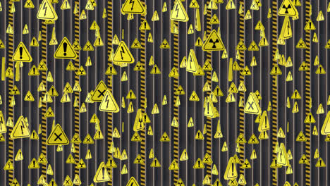 warning sign loop tile background rising