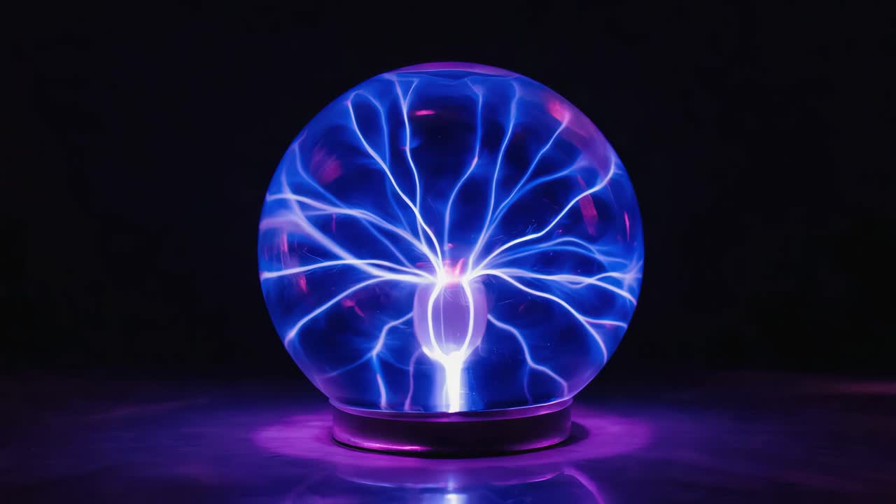 Vibrant Plasma Ball Display