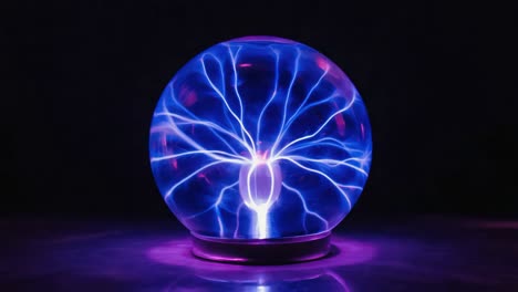 vibrant plasma ball display