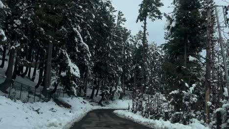 winter beauty snow in pahalgm, kashmir: a snowy adventure in the himalayan region anantnag - snow on roads, snowboarding, and majestic view