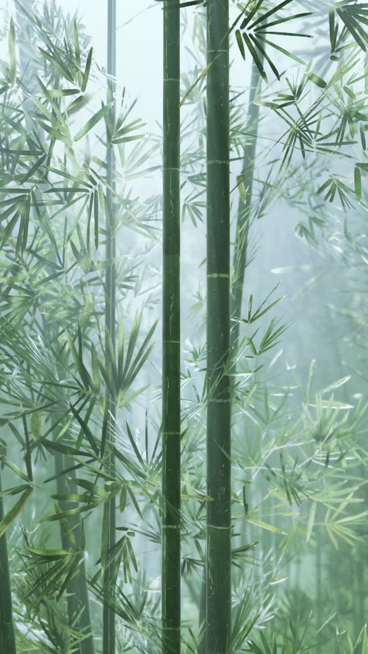 árbol de bambú en el bosque