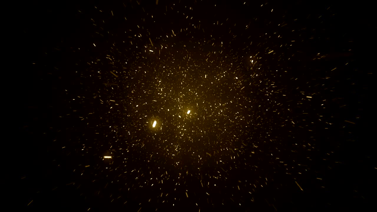 Particles gold glitter bokeh award dust abstract background loop