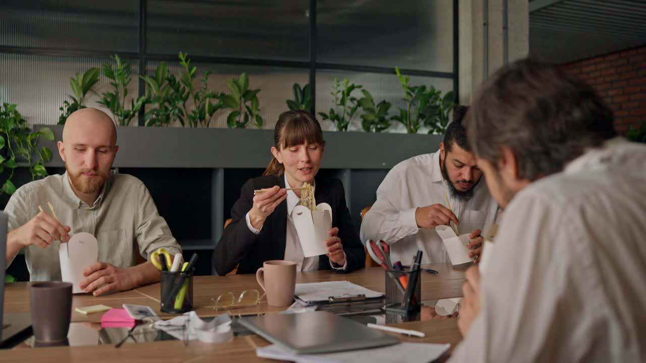 Business Team Lunch Break