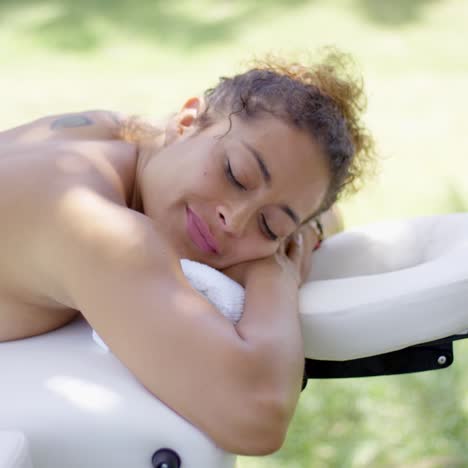 View-on-massage-table-with-woman-laying