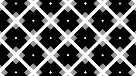 graphic pattern in black and white with stroboscopic and hypnotic effect, while increasing in size and then reducing it.