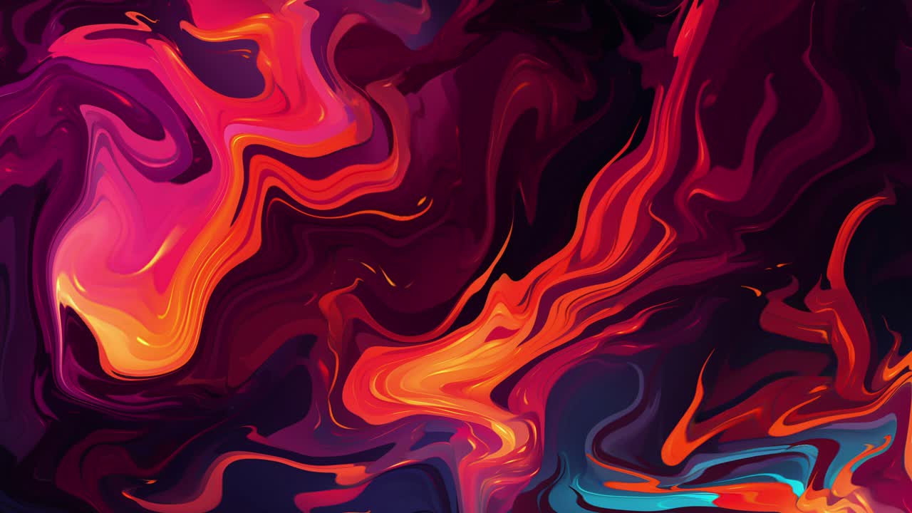 Sfondo astratto con arte fluida e colori vibranti vorticosi