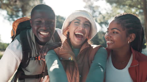 group of friends enjoying an outdoor adventure