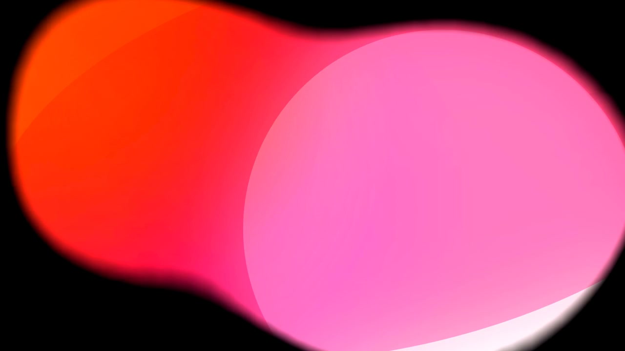 Abstract Motion of Glowing Red and Pink Light Orbs