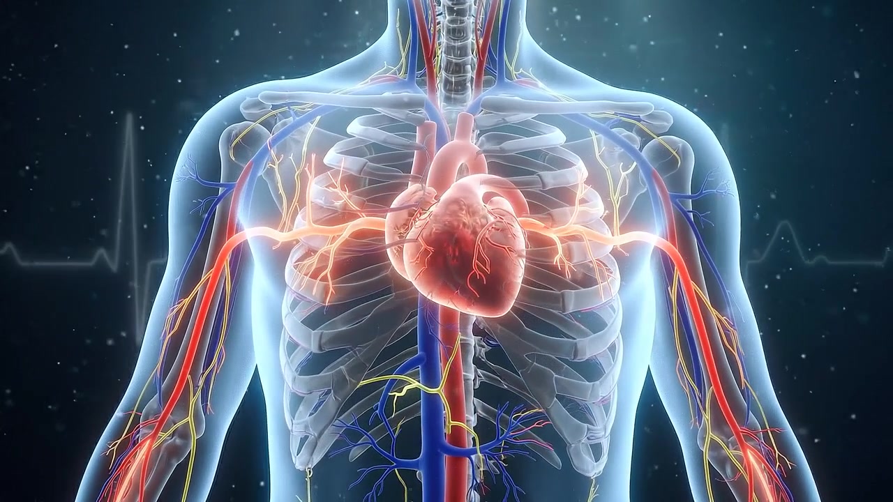 3D Medical Animation of Human Heart and Circulatory System