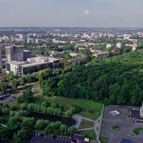 multi storey buildings near forest