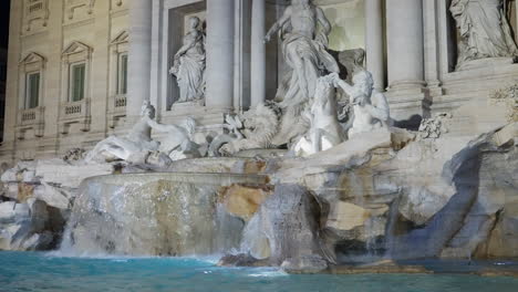 fontana di trevi at night, rome, italy