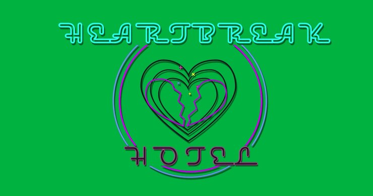 UI-designer lager et neon-knust hjerte-ikon på et gjennomsiktig lerret med magenta buer og cyan rør.