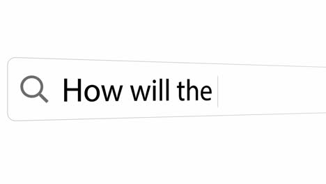 hoe zal de wereld in 2050 zijn? - zoeken of typen op internet web zoekbrowser als toekomst gerelateerde vraag.