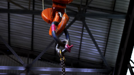 Hoist-machine-hanging-in-workshop-4k