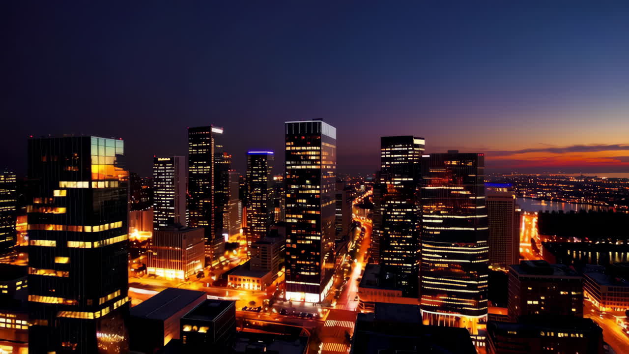 City Skyline at Twilight