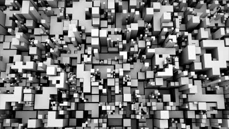 4k abstract technology cube background.