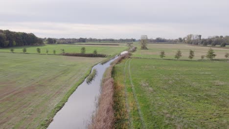 Drone-footage-of-place-called-Uetz-in-Brandenburg,-Germany