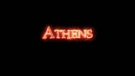 athens written with fire. loop