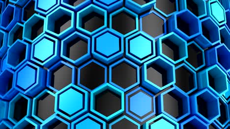 el fondo de los hexágonos
