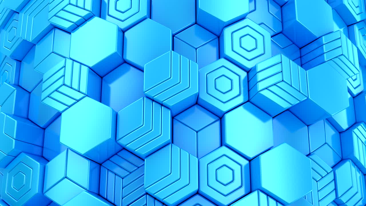 el fondo de los hexágonos