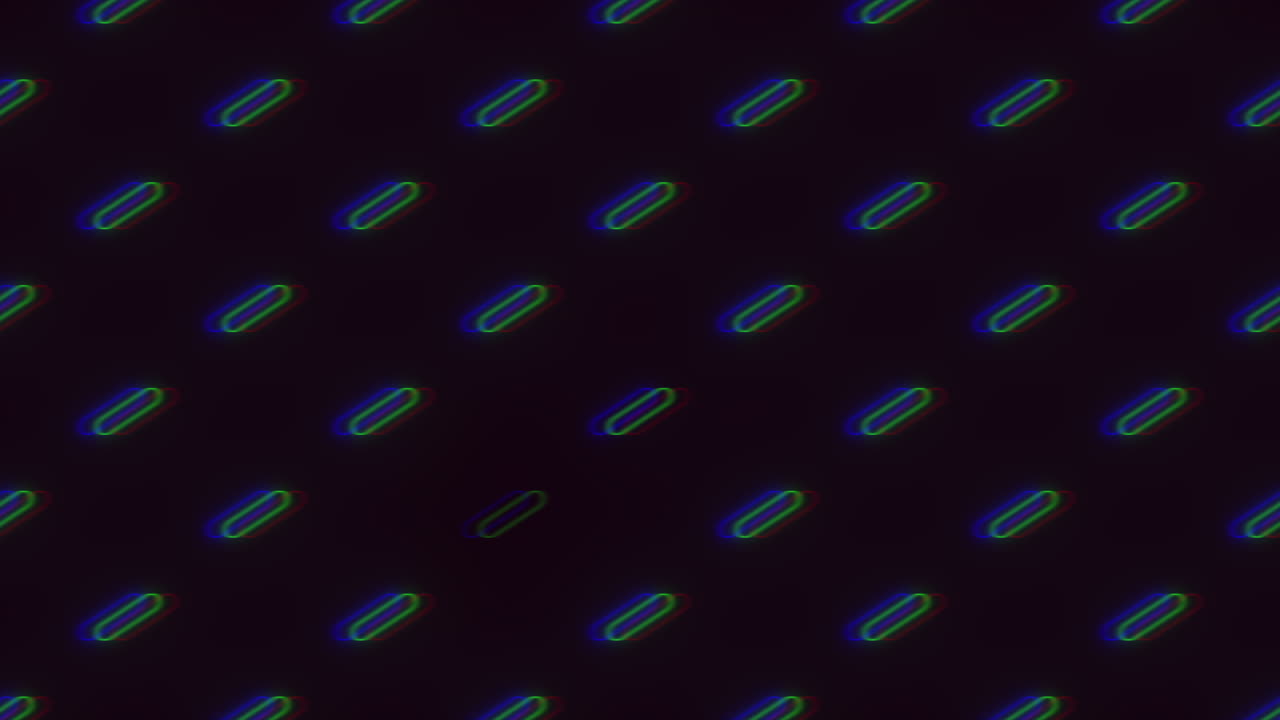 검은색 배경에 파란색과 초록색 원의 매혹적인 대칭 패턴